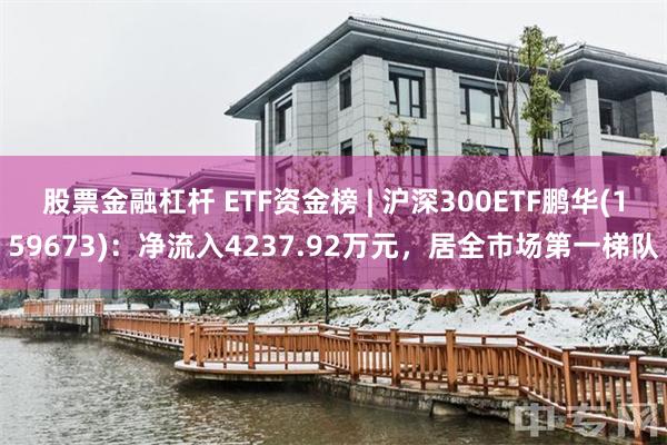 股票金融杠杆 ETF资金榜 | 沪深300ETF鹏华(159673)：净流入4237.92万元，居全市场第一梯队