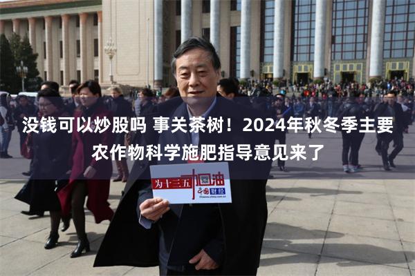 没钱可以炒股吗 事关茶树！2024年秋冬季主要农作物科学施肥指导意见来了