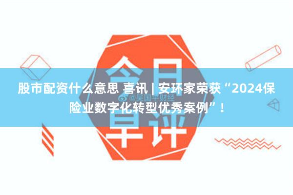 股市配资什么意思 喜讯 | 安环家荣获“2024保险业数字化转型优秀案例”！